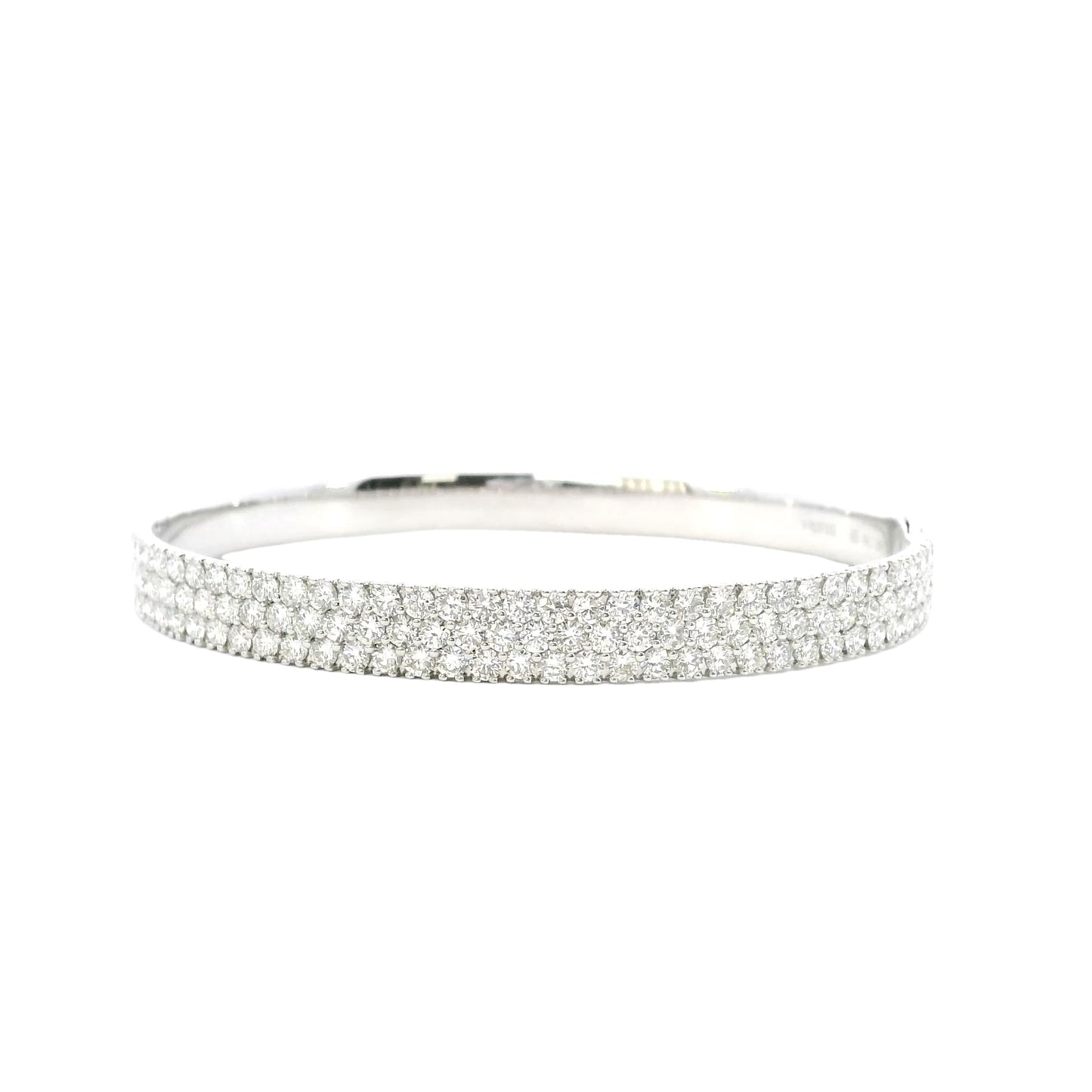 18K White Gold - Bangle Bracelet - J37165