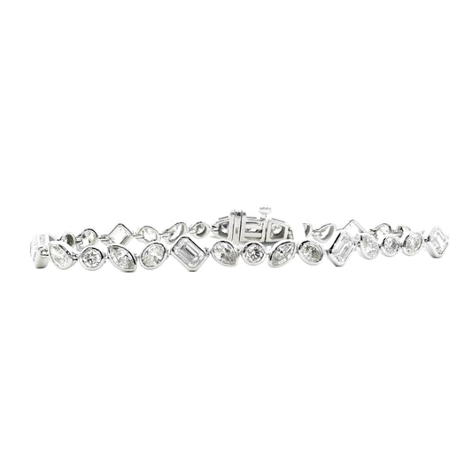 14kt White Gold Diamond Bracelet - J37456