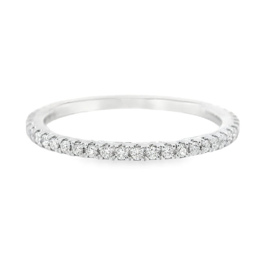 18K White Gold - Diamond Eternity Band - J37473