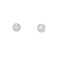 18K White gold stud earrings set with round brilliant diamonds. Item J37480 - ABC Jewelry Co.