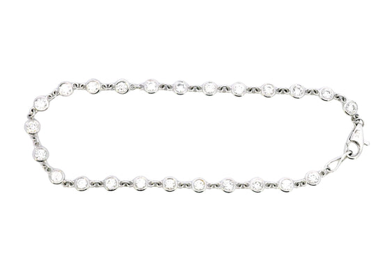 14kt White Gold Diamond Bracelet - J37518