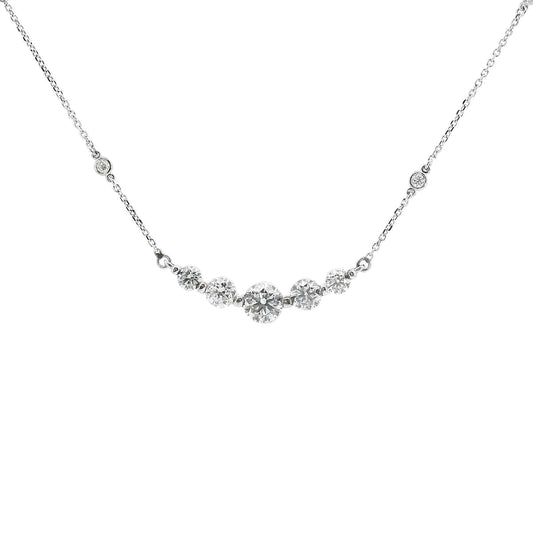 14kt White Gold Diamond Necklace - J37520