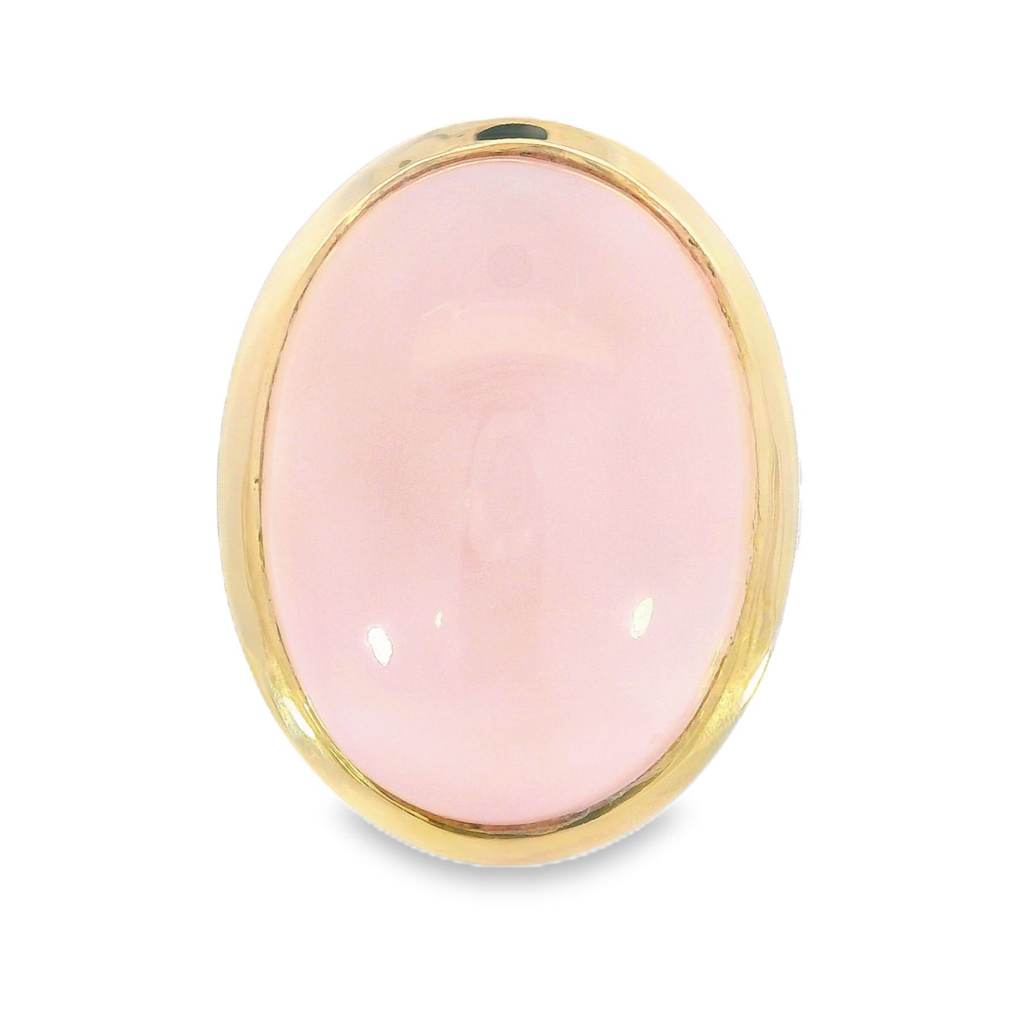 14K Yellow Gold - Rose Quartz Ring - J37638