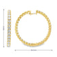 18K Yellow Gold - Diamond Hoop Earrings - J37731