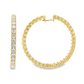 18K Yellow Gold - Diamond Hoop Earrings - J37731