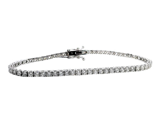 14kt White Gold Diamond Bracelet - J37813