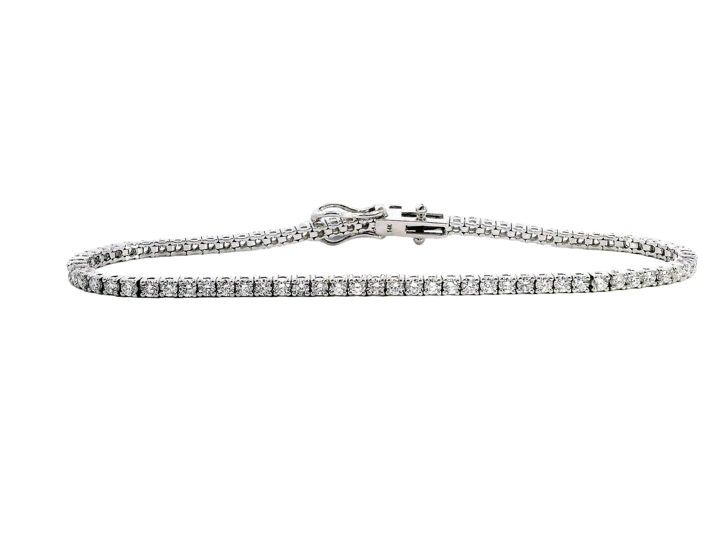 14K White Gold - Diamond Bracelet - J37814