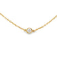 18K Yellow gold Diamonds By The Yard necklace with bezel set round brilliant diamonds item J37816 - ABC Jewelry Co.