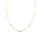 18K Yellow gold Diamonds By The Yard necklace with bezel set round brilliant diamonds item J37816 - ABC Jewelry Co.