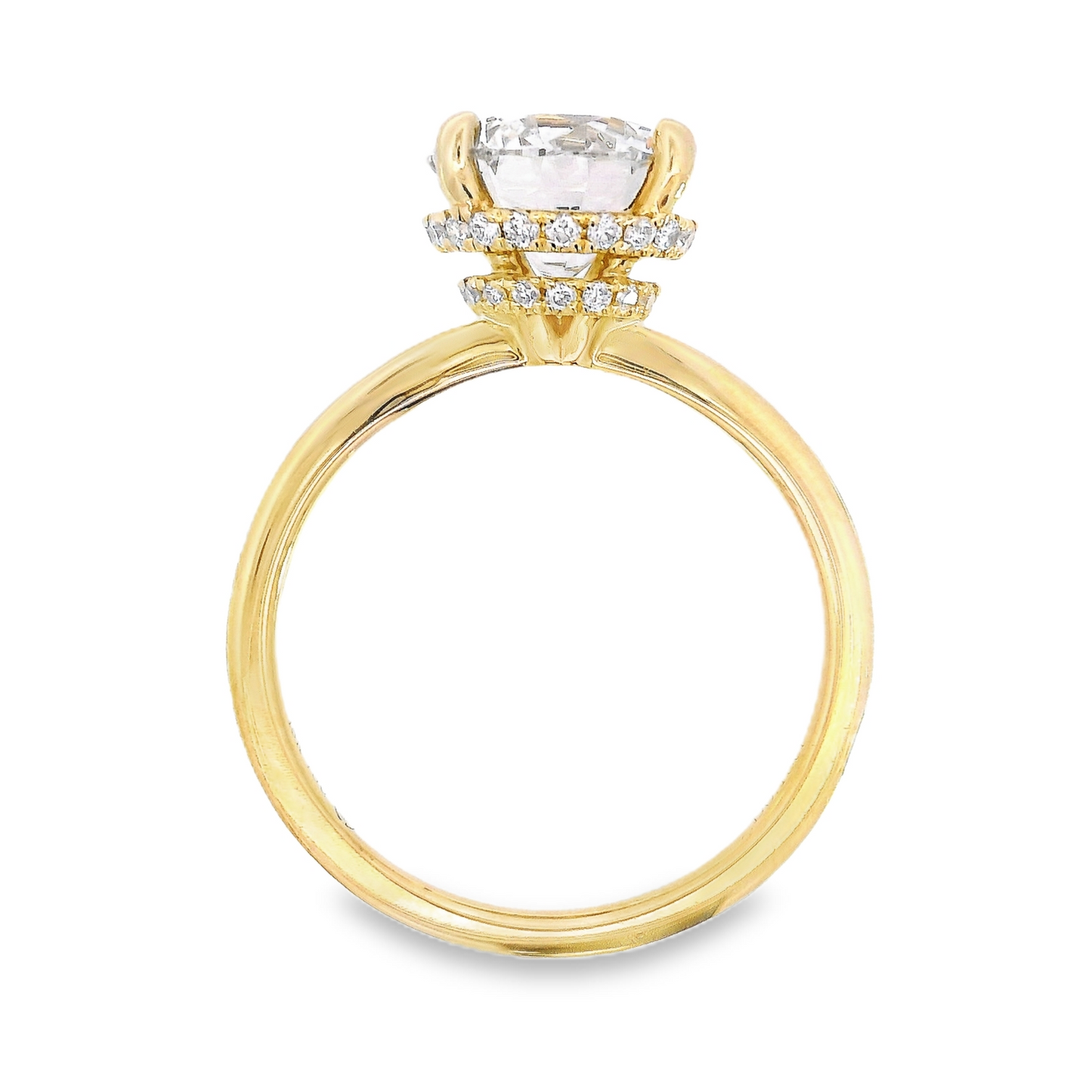 18K Yellow Gold - LAB GROWN DIAMOND Ring - J37824
