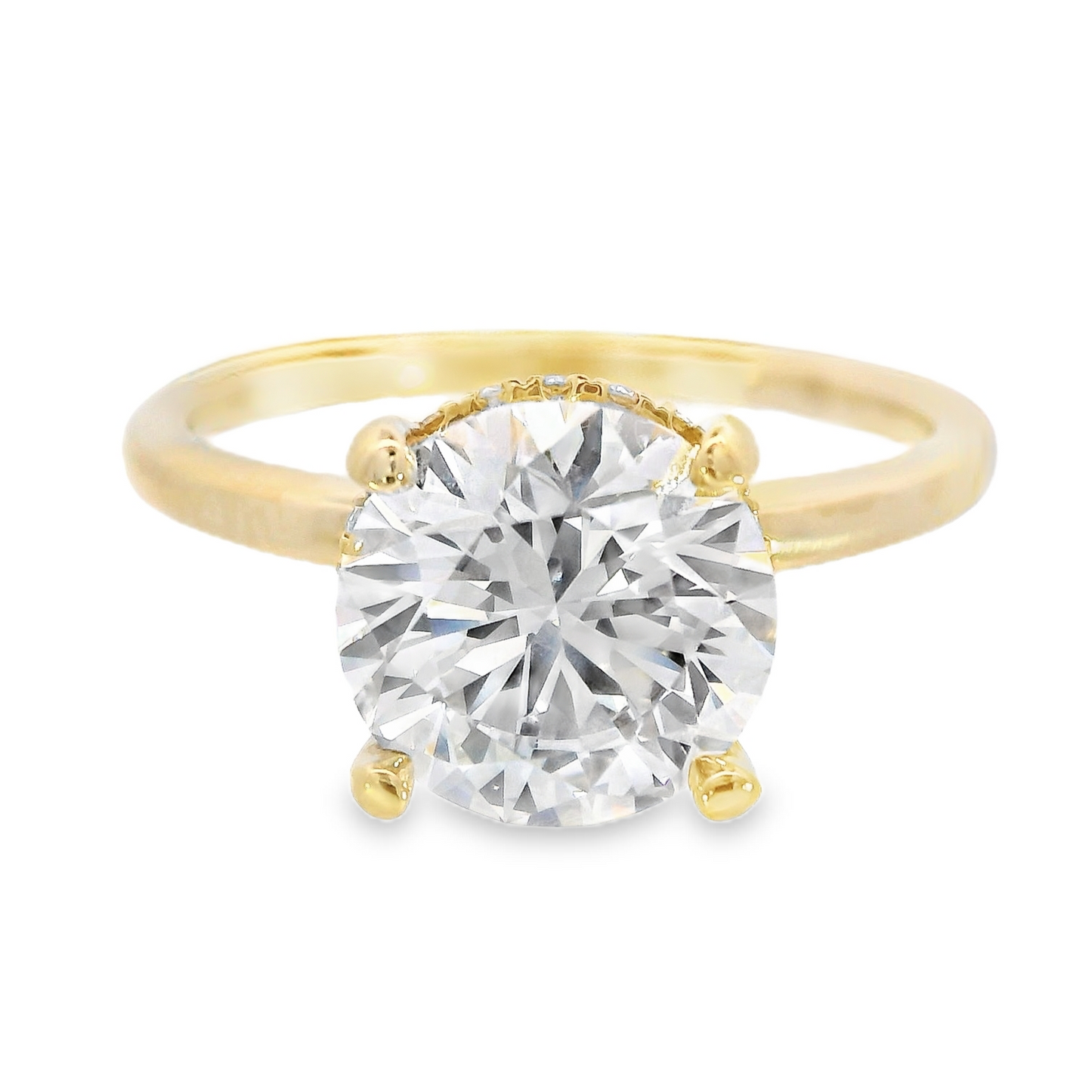 18K Yellow Gold - LAB GROWN DIAMOND Ring - J37824