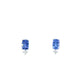 14K White Gold - Tanzanite & Diamond Earrings - J37860