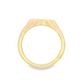 14K Yellow Gold - Diamond Signet Ring - J37942