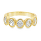 14K Yellow Gold - Oval Diamond Band - J38261