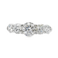 14K White Gold - Five Stone Diamond Band - J38445