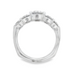 14K White Gold - Five Stone Diamond Band - J38445