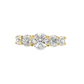 14K Yellow Gold - Five Stone Diamond Band - J38446