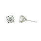 14K White gold studs with round brilliant diamonds. Item J38584 - ABC Jewelry Co. 