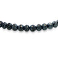 Black diamond strand bracelet with 14K yellow gold clasp. Item J38679 - ABC Jewelry Co.