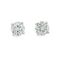 14K White gold diamond stud earrings. Item J38704 - ABC Jewelry Co.