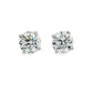 14K White gold diamond stud earrings. Item J38704 - ABC Jewelry Co.