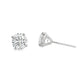 14K White gold diamond stud earrings. Item J38704 - ABC Jewelry Co.
