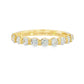 18K yellow gold band set with round brilliant diamonds. Item J38834 - ABC Jewelry Co. 