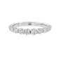 18K White gold band set with 10 round brilliant diamonds. Item J38836 - ABC Jewelry Co.