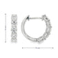 18K White Gold - Diamond Set Huggies - J38849