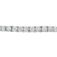 14K White gold tennis bracelet set with round brilliant diamonds. Item J38985 - ABC Jewelry Co