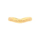 14K Yellow gold curved band. Item J39084 - ABC Jewelry Co. 