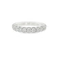 14K White gold band set with round brilliant diamonds. Item J39099 - ABC Jewelry Co.