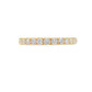 14K Yellow gold band set with round brilliant diamonds. Item J39109 - ABC Jewelry Co. 