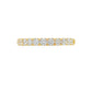 14K Yellow gold band set with round brilliant diamonds. Item J39113 - ABC Jewelry Co.