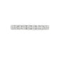 14K White gold band set with round brilliant diamonds. Item J39115 - ABC Jewelry Co.