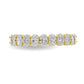 14K Yellow Gold - Oval Diamond Band