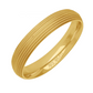 14K Yellow Gold - Cut Geometric Center Band - J36684