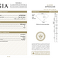 A GIA gemstone report page for a natural round brilliant cutter, showing facetedile proportions, color clarity scales, grading results, and a seal. The page is primarily white with black text and a small gold seal.