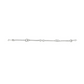 14K White gold hand made extended twist link bracelet. Item J34639 - ABC Jewelry Co