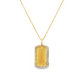 14K Yellow Gold - Diamond Doves Pendant Necklace - J35010