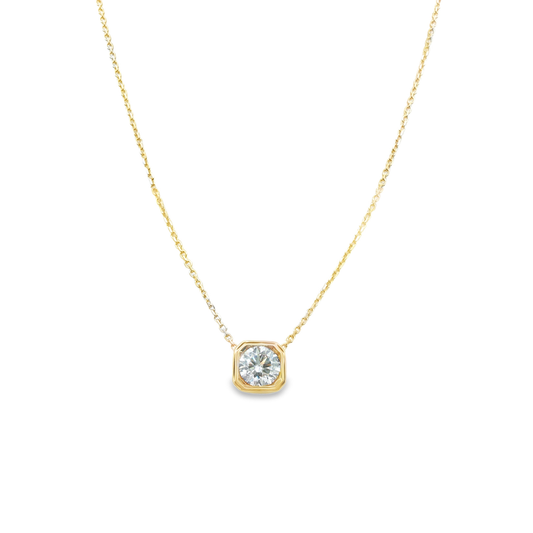 14K Yellow Gold - LAB GROWN Diamond Necklace - J38976