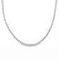 14K White Gold - 22in Diamond Tennis Necklace - J36278