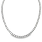 14K White Gold - 16in Diamond Tennis Necklace - J39050