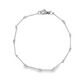 14K White gold hand made extended twist link bracelet. Item J34639 - ABC Jewelry Co
