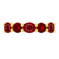 14K Yellow Gold - Five Stone Ruby Ring - J38034