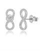 14KW Diamond Infinity Earrings