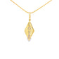 14K Yellow gold "Love" pendant with single cut diamonds set into each letter. Item J35470 - ABC Jewelry Co.
