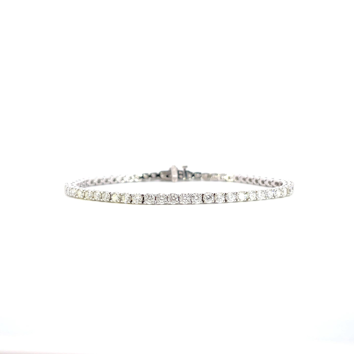 14 kt White gold diamond bracelet