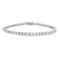 14K White Gold - Diamond Tennis Bracelet - J36575