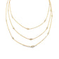 14K Yellow gold diamonds by the yard necklace with bezel set diamonds, item J36919 - ABC Jewelry Co